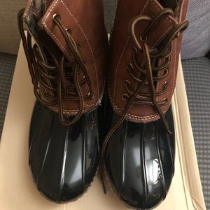 Black & Brown Duck Boots